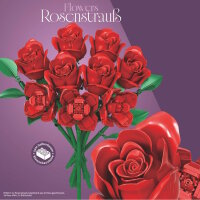 Stone Heap - Roter Rosenstrauss mit 9 Rosen (483 Teile)