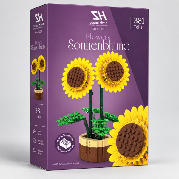 Stone Heap - Tournesols en pot (381 pi&egrave;ces)