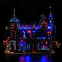 BB LED Beleuchtungs-Set f&uuml;r LEGO&reg; Bricklink 910049 Adventure in Transylvania mit Fernbedienung