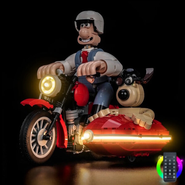 BB Kit d&eacute;clairage LED pour LEGO&reg; 21371 Wallace & Gromit   avec t&eacute;l&eacute;commande