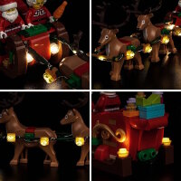 BB LED Lighting Set for LEGO&reg; 40866 Santas Holiday Sleigh Adventure