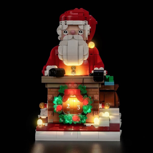 BB Set di illuminazione a LED per LEGO&reg; 40874 Conto alla rovescia festivo di Babbo Natale