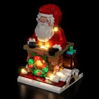 BB Set di illuminazione a LED per LEGO&reg; 40874 Conto alla rovescia festivo di Babbo Natale