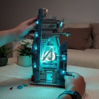 BB Set di illuminazione a LED per LEGO&reg; 76352 Marvel - Doomsday Nuova torre degli Avengers con telecomando