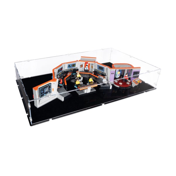Acryl-Display f&uuml;r LEGO&reg; 11385 Star Trek - U.S.S. Enterprise NCC-1701 Br&uuml;cke (Mit schwarzem Boden)