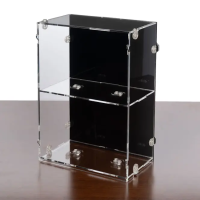 2in1 Acrylic Desk & wall display for LEGO&reg; BrickHeadz (with black background)