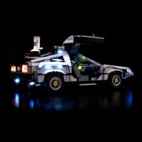 LED Beleuchtungs-Set für LEGO® 10300 Die Zeitmaschine aus Zurück in die Zukunft