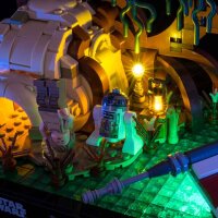Kit di luci per il set LEGO® 75330 Star Wars Diorama addestramento Jedi su Dagobah