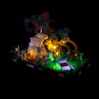 LED Beleuchtungs-Set für LEGO® 75330 Star Wars Jedi Training auf Dagobah – Diorama