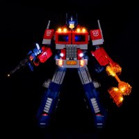 Les ensembles déclairage LEGO® 10302 Transformers Optimus Prime