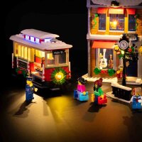Les ensembles déclairage LEGO® 10308 La grande rue décorée pour les fêtes