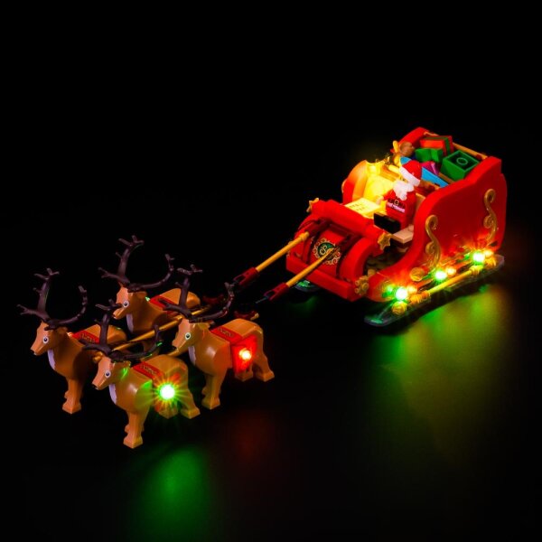 LED Beleuchtungs-Set für LEGO® 40499 Schlitten des Weihnachtsmanns