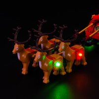 LED Beleuchtungs-Set für LEGO® 40499 Schlitten des Weihnachtsmanns