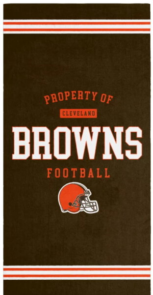Bade- oder Strandtuch - NFL -Cleveland Browns  -  PROPERTY OF Cleveland Browns Football