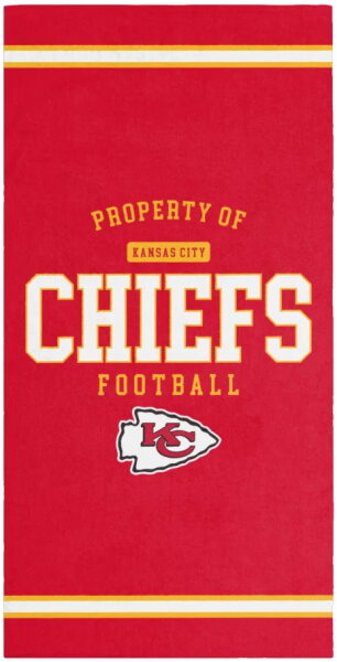 Serviette de plage - NFL -Kansas City Chiefs  -  PROPERTY OF Kansas City Chiefs Football
