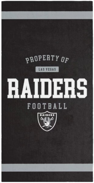 Serviette de plage - NFL - Las Vegas Raiders  -  PROPERTY OF Las Vegas Raiders Football
