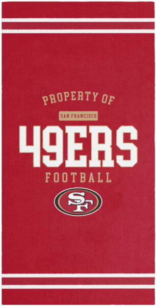 Bade- oder Strandtuch - NFL -San Francisco 49ers  -  PROPERTY OF San Francisco 49ers Football