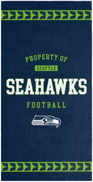 Bade- oder Strandtuch - NFL - Seattle Seahawks  -  PROPERTY OF Seattle Seahawks Football