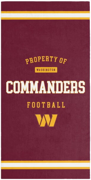 Serviette de plage - NFL -Washington Commanders  -  PROPERTY OF Washington Commanders Football