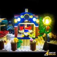 Les ensembles déclairage LEGO® 10235 Le marché dhiver