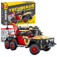SEMBO 701039 - 6x6 Jeep (RC) (2453 pieces)